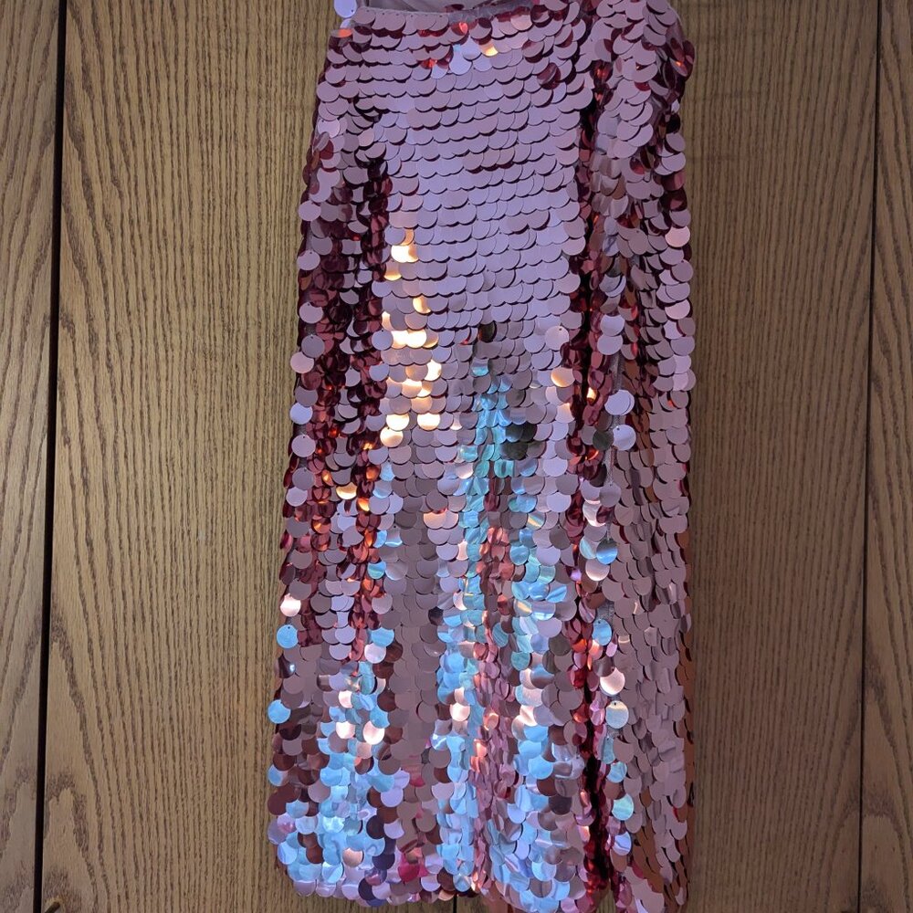 Sleeveless Paillette Mini Party Shift Dress - Picture 6 of 6